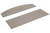 Japanese Straight and Curved Middle Size Card Scraper Set - .4mm (.015") thick