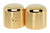 Metal Dome Round Top Knobs for 1/4" solid shaft pots - Gold Set of 2