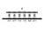 Alnico 3 Modern Bevel Rod Magnet Staggered Set .187" diameter