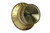 Bell Hat Knobs Gold with Gold Reflector US Set of 4