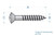 #4 x 1"(25mm) GOTOH TS-02 Bridge Screws - Qty 5