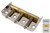 Half (ie. 1/2, "Cut-Off') Telecaster bridge with 3 brass saddles