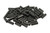 Humbucker Black Plated 1215 Steel Pole Slugs w/ Chamfered End Qty 60