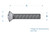 SAE 6-32 x 3/4 (20mm) Strat Countersunk Pickup Mounting Screws - Qty - 12