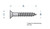 #2 x 1/2" (12.2mm) Flat head vintage pickguard screws - Qty 12