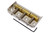 Half (ie. 1/2, "Cut-Off') Telecaster bridge with 3 brass saddles, Nickel Satin