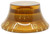 Bell Hat Knobs Amber w/ embossed numbers, recessed bottom - Universal