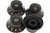 Bell Hat Knobs Oxidized Silver w/ embossed numbers, recessed bottom - Universal