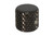 Flat Top Brass Knob for 1/4" shaft pots with Extra Heavy Knurl