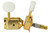 GOTOH SD91 HAPM locking adj. height guitar tuners 6-inline Gold w/ white knobs