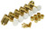GOTOH SD91 guitar tuning machines with slotted posts 6-inline Gold w/ white buttons
