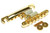 Builder Special.  Gold plated Aluminum tailpiece and ABR-1 bridge set.