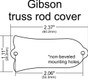 Custom Engraved Truss Rod Cover fits most Gibson guitars Les Paul, SG, and etc.