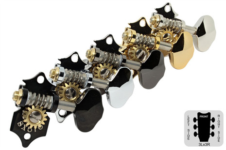 GOTOH SXN510V Open Back 3 x 3 Guitar Tuning Machines - Set
