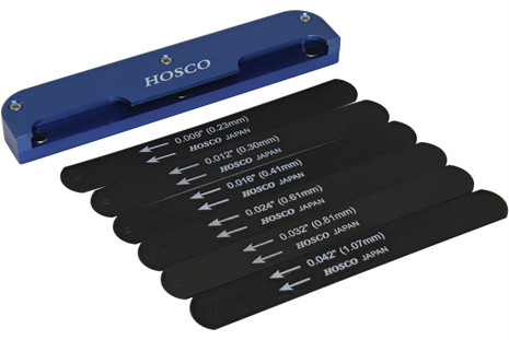 Hosco Compact Black Electric Guitar 009-042 Nut File Set w