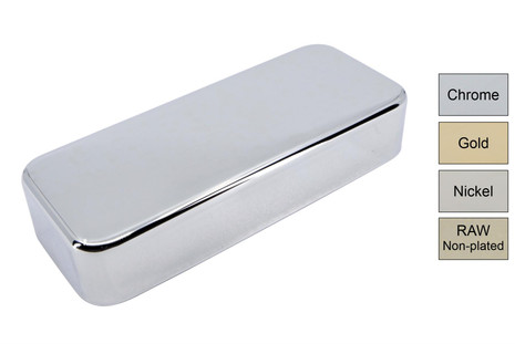 P90 soapbar pickup cover *NO HOLE* Nickel Silver - Philadelphia