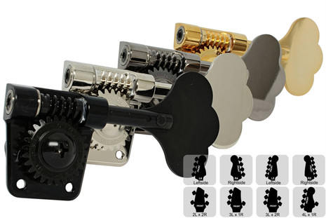 GOTOH GB528 Res-o-lite Bass Tuning Machines Tuners - Preconfigured