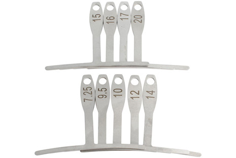 Jauge De Rayon Pour Guitare - 9 Pièces - Mesure Rayon De Touche 7.25 à 20 Pouces - Pour Réglage Pont Et Selle - 7