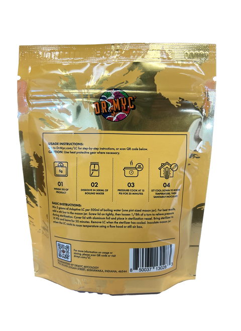 Adaptive Liquid Culture Premix - makes 990 10 mL syringes/21 pints of LC