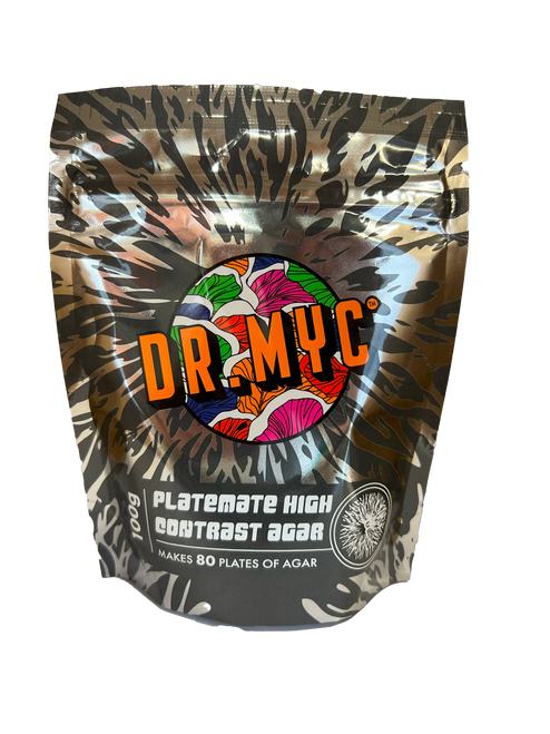 Platemate High Contrast Agar for high yield mushroom grows