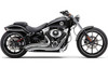 Cobra Short Swept Exhaust for '13-17 Harley Davidson Breakout FXSB/SE Models - Chrome