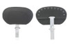 Mustang Seats Driver Backrest (Post & Pad ONLY) -Black Pearl Studs (For use with One-Piece Super Touring Seat #79606)