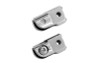 Accutronix Rear Folding Footpeg Adapters for Sabre 1300 '10-14, Fury '09-14 VTX1300 '04-09 & VTX1800 '02-08 -Chrome