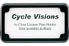 Cycle Visions Beveled License Plate Frame -Black Powder Coated