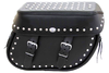 Boss Bags Close Fitting #40 Model Studded on Lid Top, Valence and Bag Body Softail Models