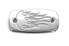 Baron Custom Master Cylinder Cover for M109R '06-Up & C50/T '07-Up -Flame, Chrome