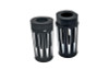 Arlen Ness Fork Boot Covers for '86-14 FLSTF/FLSTN (except '07) -Deep Cut, Black Anodized