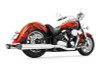 Freedom Performance 4 inch Racing Duals for '99-14 Road Star 1600/1700 -Chrome w/ Black Tips (1 SET IN STOCK)