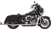 Bassani 2 1/4 inch Fishtail Mufflers for '95-16 Harley Davidson Touring - 33" Mufflers w/ Baffles