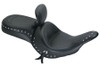 Mustang One-Piece Wide Touring Seat with Driver Backrest  for Vaquero 1700 '11-19  -Studded