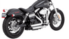Vance & Hines Shortshots Staggered for Harley Davidson Dyna '12-17 (49-State Emissions Compliant)