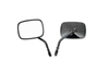 Drag Specialties Replacement Mirrors  w/ Standard Stem, Gloss-black -Each