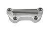 Hard Drive Handlebar Clamps  for '73-Up HD (except Springer Softail)  - Chrome, Finned Clamp w/out Skirt