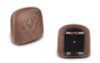 Mustang  Bracket Style Sissy Bar Pad -Diamond Stitch, Distressed Brown (9.5" x 9")