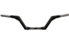 Trask Performance 1.25" V-Line Handlebars for '98-14 Softail (except FXSTS/FLSTS), Dyna, Sportster, '07-14 V-Rod -1" Clamping area, Black Powder-Coated