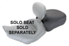 Mustang  13.5 in. Wide Recessed Rear Seat for FLHX Street Glide '06-07 & FLHT/FLTR/FLHR Screamin' Eagle '97-05(for Solos w/ a Backrest) -No Studs
