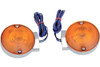 Drag Specialties Replacement Touring Front Turn Signals for '94-Up FL Models w/ OEM Flat Signal Mount #68767-94 -Pair