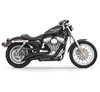 Freedom Performance Exhaust Sharp Curve Radius for '04-Up  Sportster -Black FOR FORWARD CONTROLS ONLY