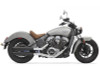 Bassani 3 inch Black Slip On Muffler with Black Slash Cut End Cap for '14-16 Indian Scout