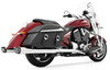 Freedom Performance 4 inch Racing Duals for '08-16 Cross Country, Tour, Magnum, Crossroad/LE -Chrome w/ Black Tips