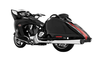 Freedom Performance 4 inch Racing Duals for '08-16 Cross Country, Tour, Magnum, Crossroad/LE -Chrome w/ Black Tips