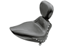 Mustang  Sport Solo Seat with Driver Backrest  for Springer Classic '06-07  & Heritage Classic '07-15  (with Standard Rear Tire) -Studded