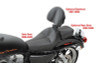 Saddlemen Dominator Pillion Seat with SaddleGel for '04-Up XL -w/ Dominator Solo Seat Solo seat sold separately