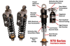 Progressive Suspension 970 Series Piggyback Shocks for '91-17 FXD/FXDWG -Pair