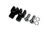 L.A. Choppers Footpeg Relocation Clevis for H-D Models -Black