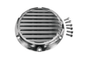 Joker Machine Billet Derby Covers for '04-Up XL -Finned, Black Adonized (Shown in Chrome)